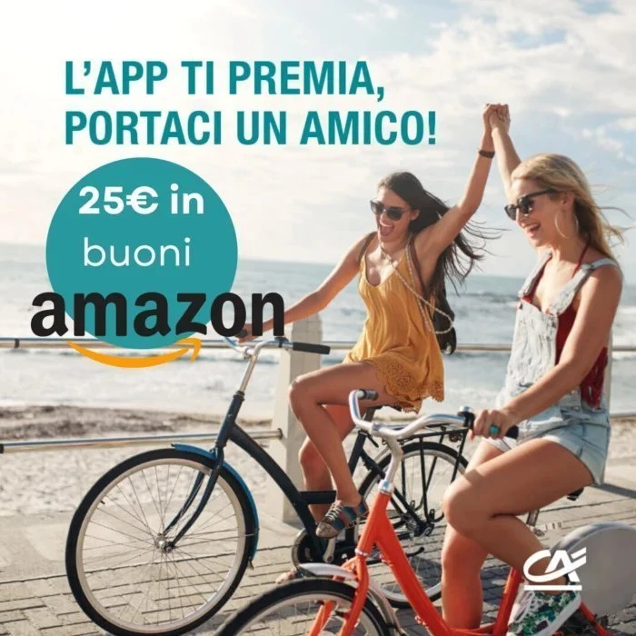 Credit Agricole regala un buono Amazon da 25 euro